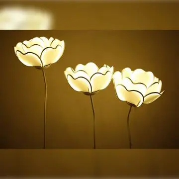 Lampu Bunga 3D