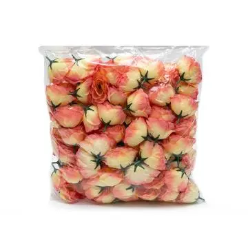 Kuntum Bunga Mini Rose Peach Sembur isi 100 pcs