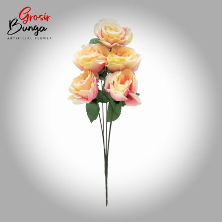 Bunga Tea Rose Pink Peach K5