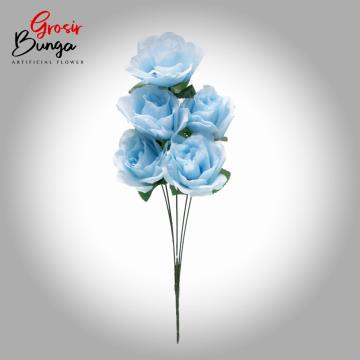 Bunga Tea Rose Biru K5