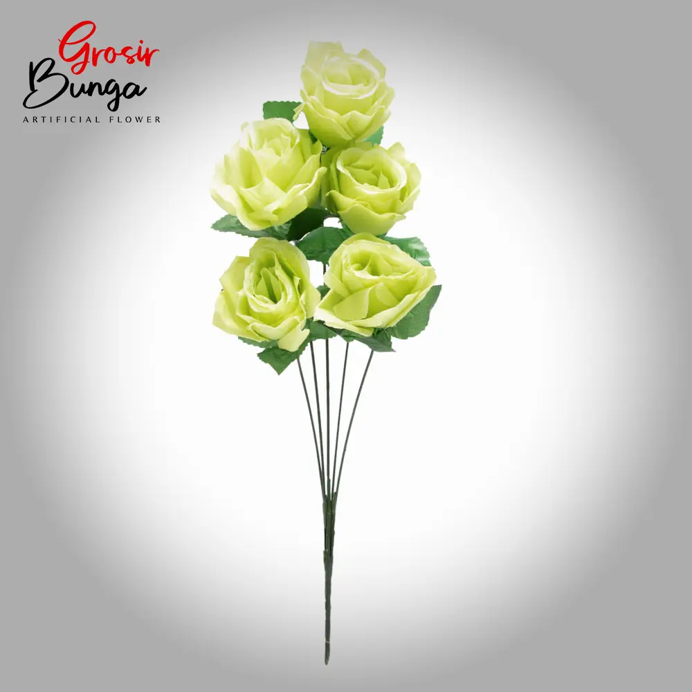 Bunga Tea Rose Hijau K5