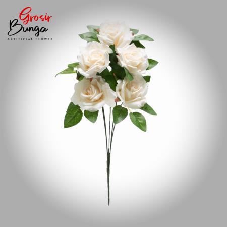 Bunga Boston Rose Putih K5