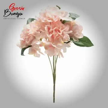 Bunga Hortensia Peach Tua K5