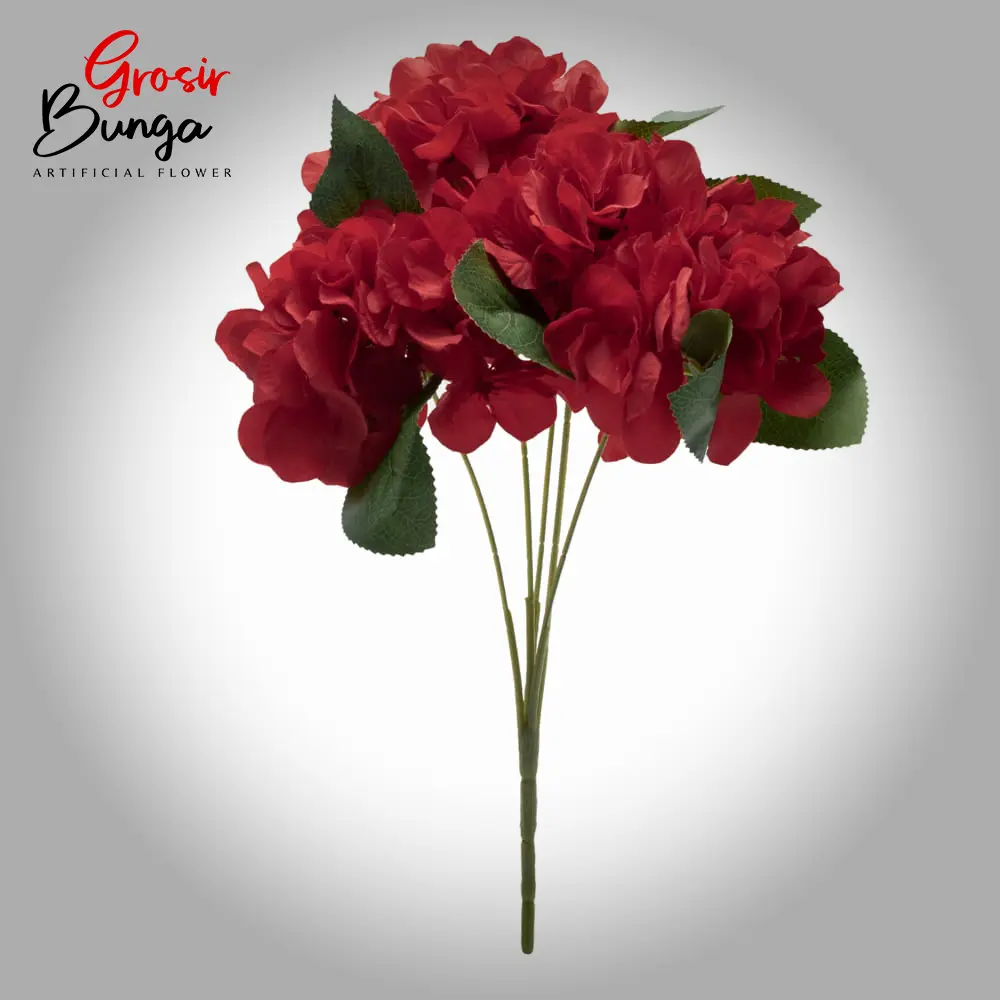 Bunga Hortensia Merah K5