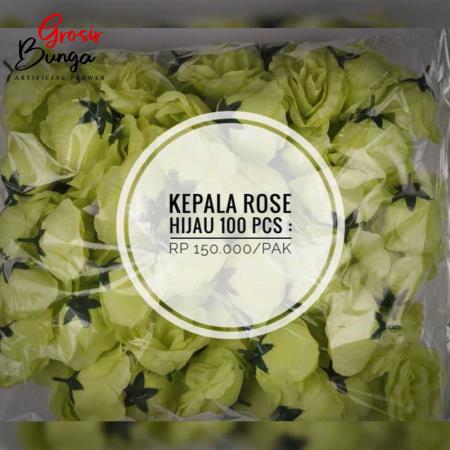 Kuntum Bunga Rose MAK Hijau isi 100