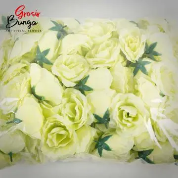 Kuntum Bunga Rose MAK Limegreen isi 100