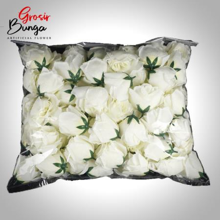 Kuntum Bunga Tea Rose Putih isi 100 pcs