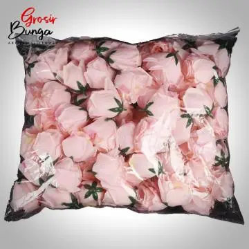 Kuntum Bunga Tea Rose Pink Soft isi 100 pcs
