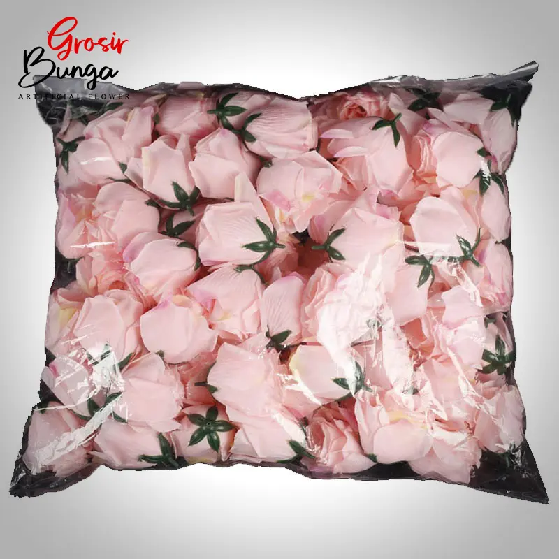Kuntum Bunga Tea Rose Pink Soft isi 100 pcs
