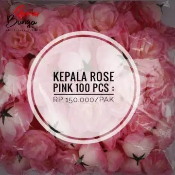 Kuntum Bunga Rose MAK Pink isi 100