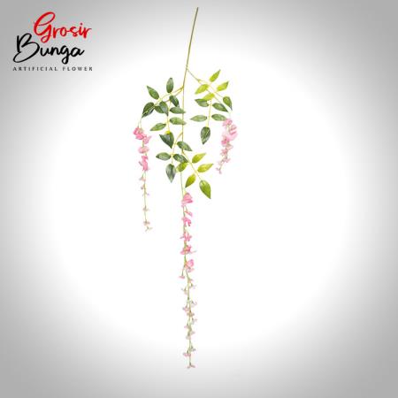 Bunga Wisteria Pendek Pink K3