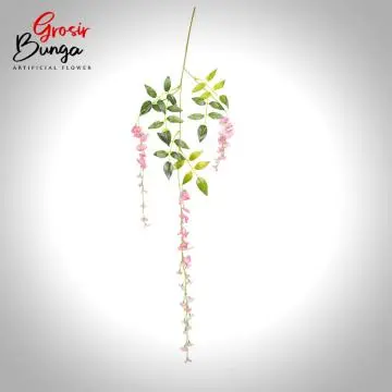 Bunga Wisteria Pendek Pink K3