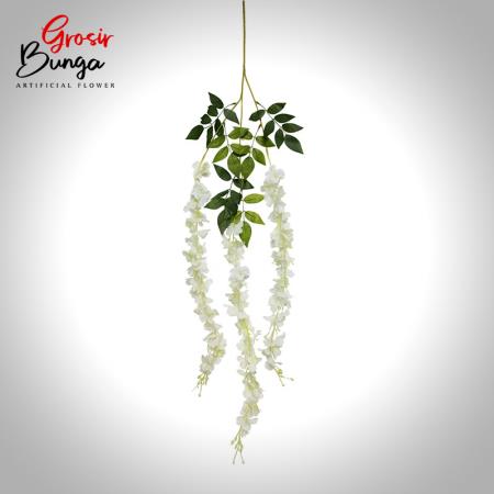 Bunga Wisteria Panjang Putih K3