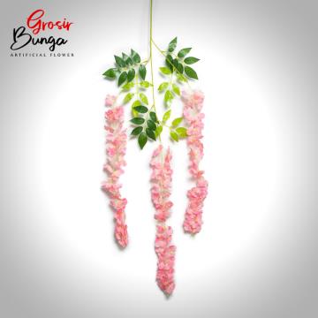 Bunga Wisteria Panjang Pink K3