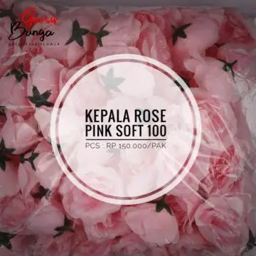 Kuntum Bunga Rose MAK Pink Soft isi 100