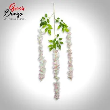 Bunga Wisteria Panjang Pink Soft K3
