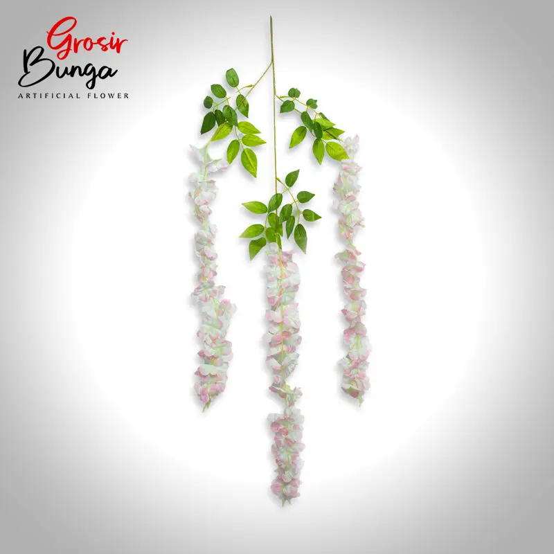 Bunga Wisteria Panjang Pink Soft K3