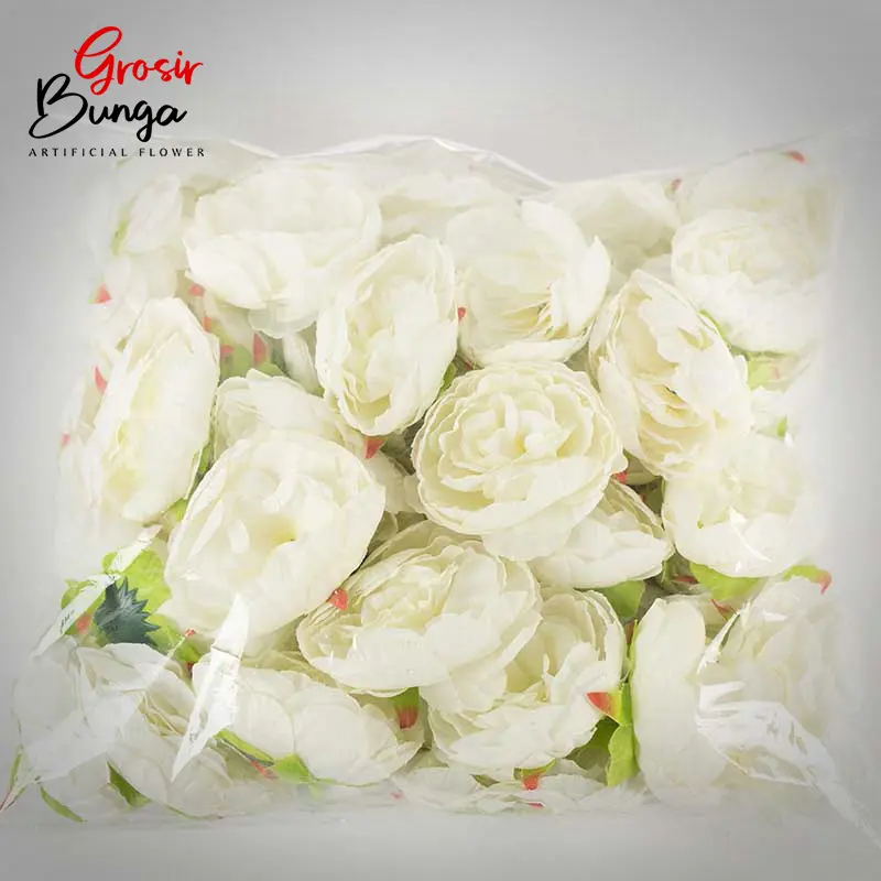 Kuntum Bunga Peony Putih