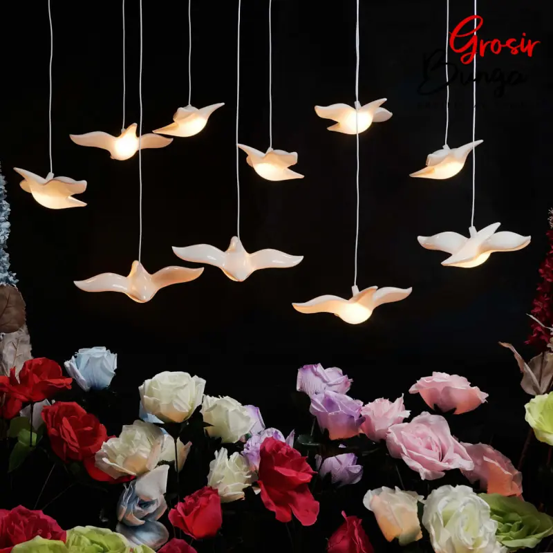 Lampu Gantung Burung-Lampu Burung Plastik