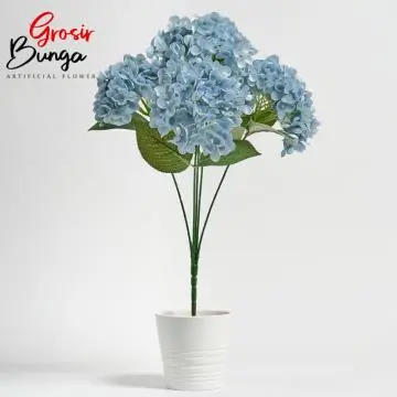 Bunga Plastik Hortensia Hydrangea V2 Biru