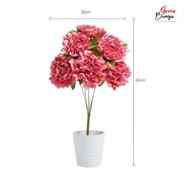 Bunga Plastik Peony K7 Pink