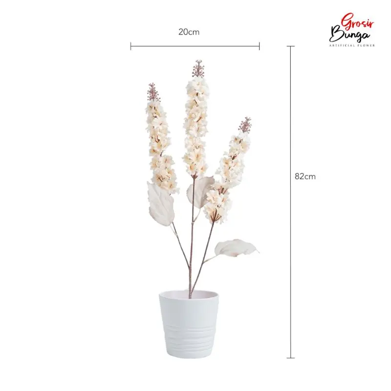 Bunga Plastik Delphinium K3 Peach