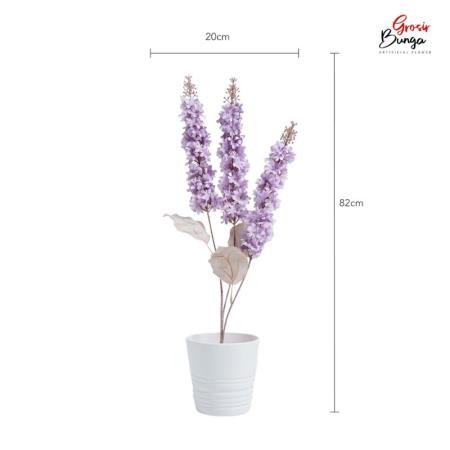 Bunga Plastik Delphinium K3 Ungu