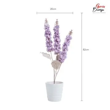 Bunga Plastik Delphinium K3 Ungu