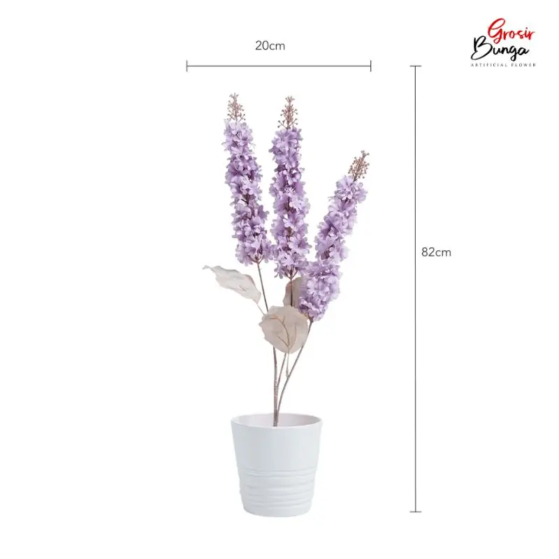 Bunga Plastik Delphinium K3 Ungu