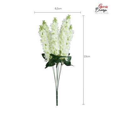 Bunga Plastik Lavender K7 Putih