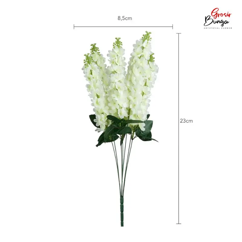 Bunga Plastik Lavender K7 Putih